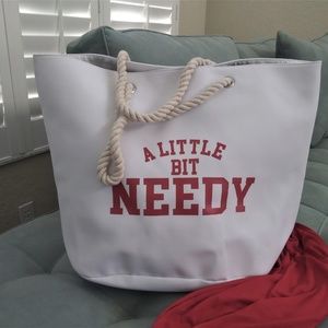 A Little Bit Needy Ariana Grande song themed tote